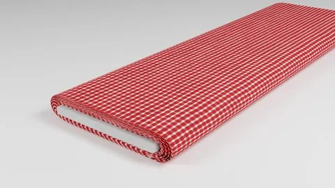 Linen red checkered