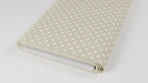 Lightbrown Flowers Dots